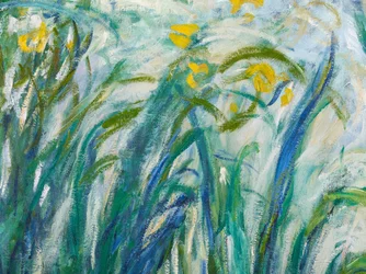 Gelbe und violette Iris, 1924-25 (Detail)